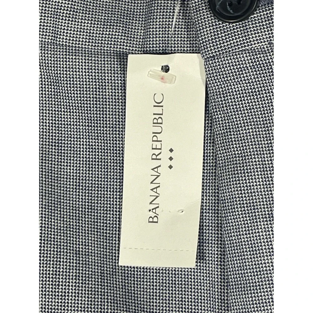 Banana Republic Slim Fit Chino Pants Light Blue Textured Cotton Blend 32x30 NEW